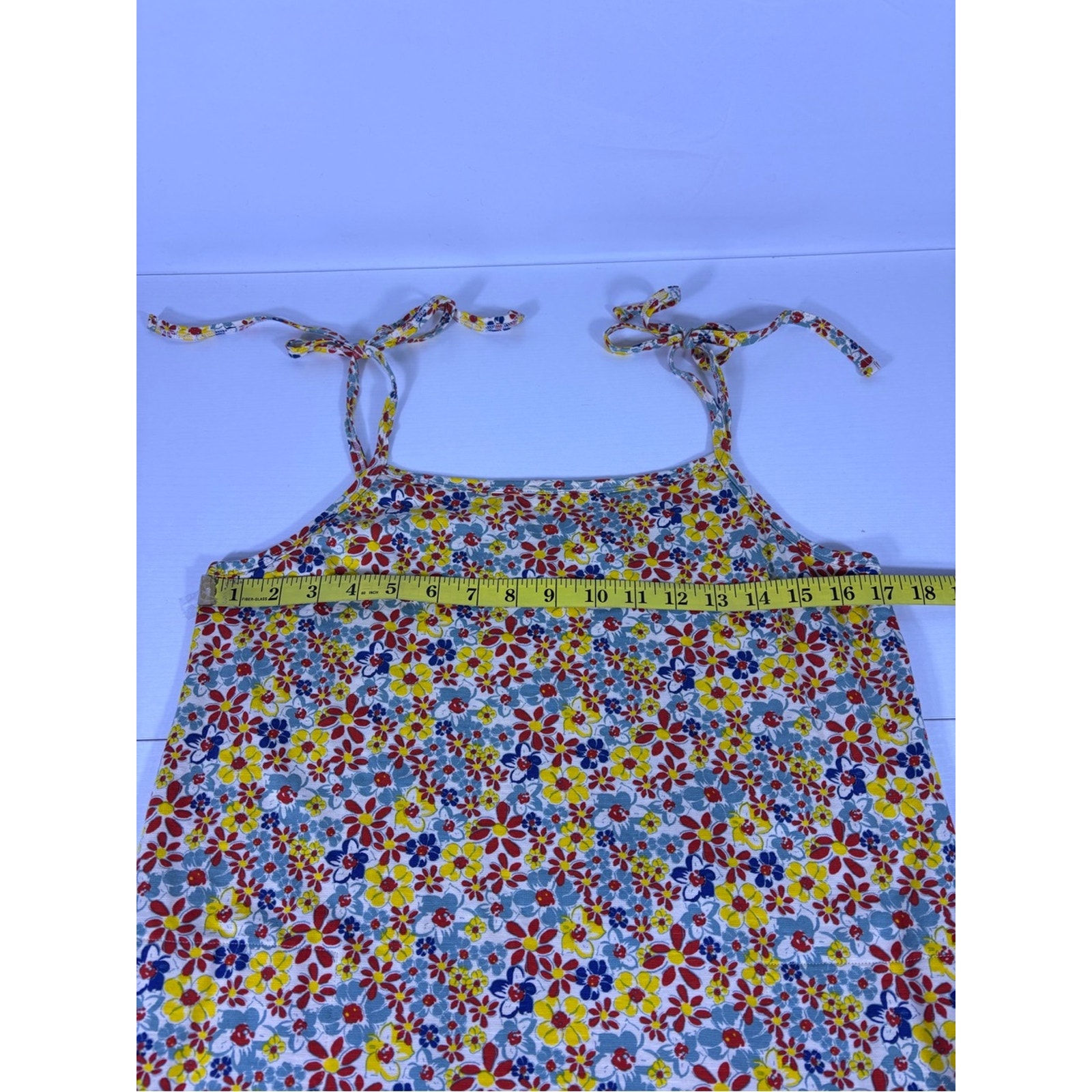 Nwt Toad&Co Dandelion Floral Midi Dress Tie Strap Sundress Cottagecore Med 0154 — image 5 of 8